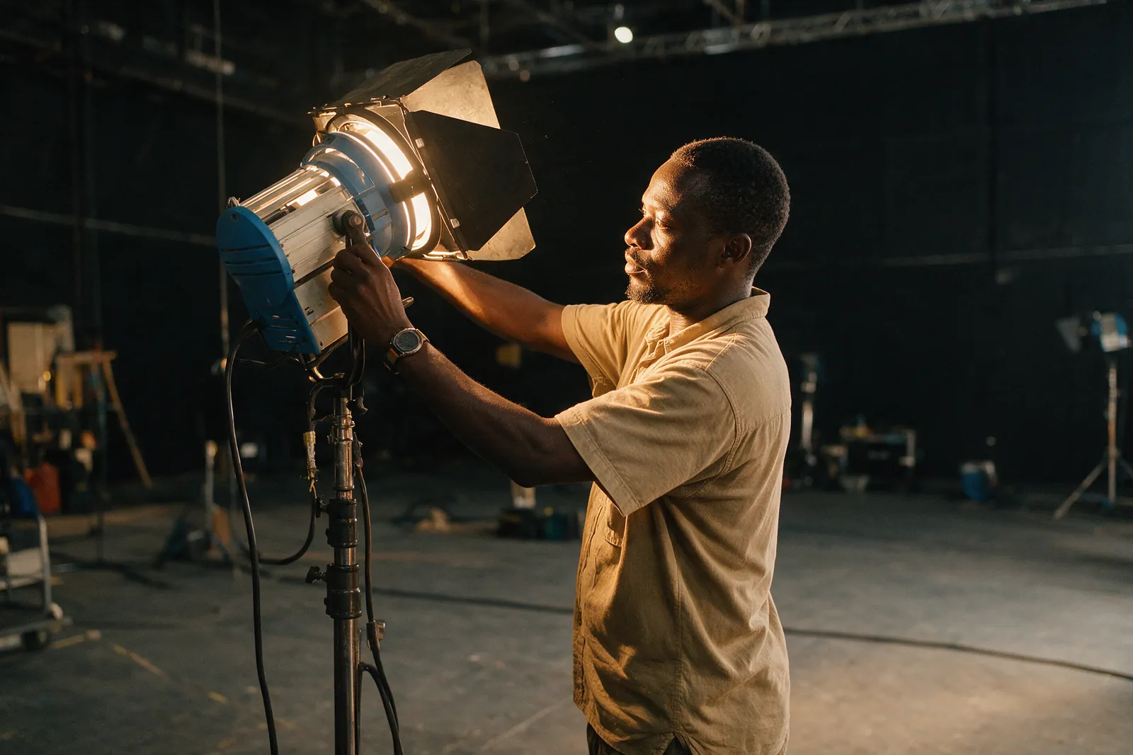 Gaffers: Light the set, then build the look around it.