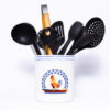 Ceramic Kitchen jar with cutlery