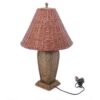 Cone bamboo table lamp