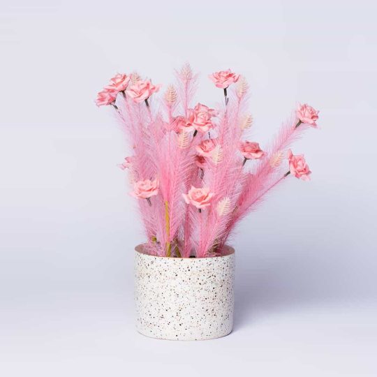 Artificial pampas pink flower
