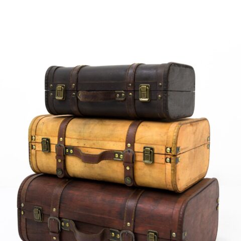 3 Pieces Vintage Style Luggage