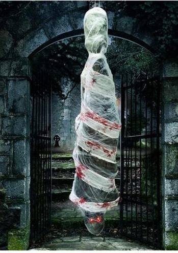 72 Inch hanging spooky creepy mummy