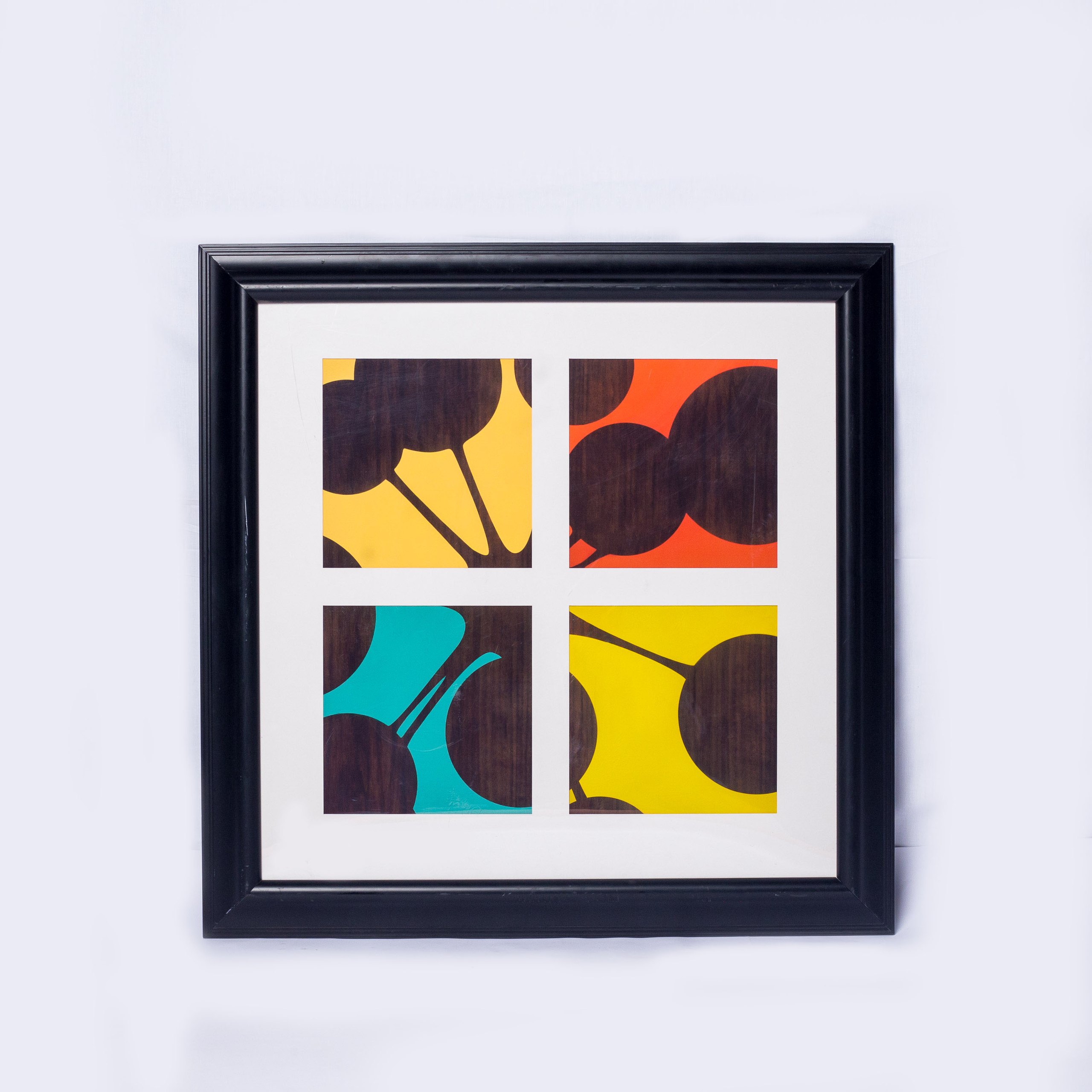 Abstract geometric shape painting
