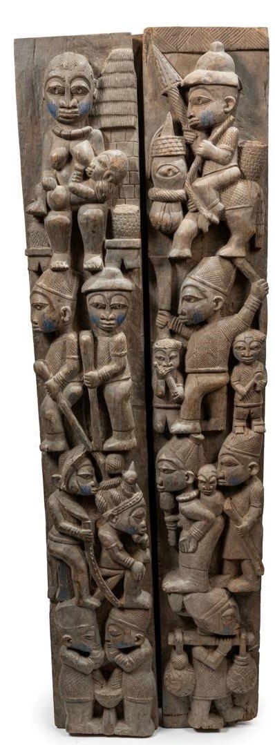 African Wooden Carved Panel