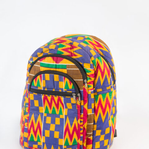 African print school bag