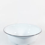 Aluminium white enamel basin
