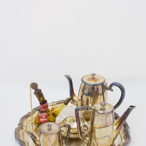 Antique Brass Tea Set