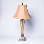 Antique beige table lamp