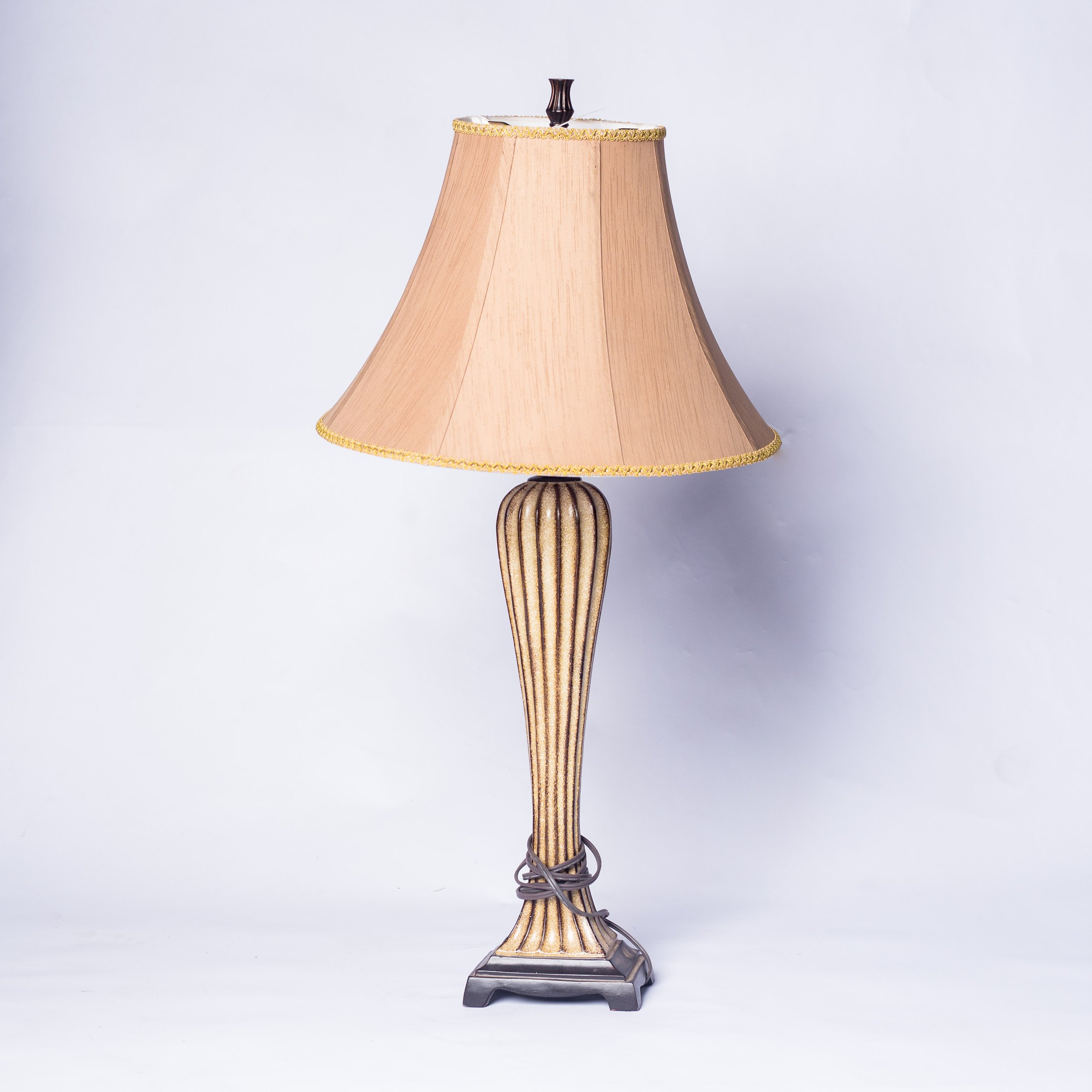 Antique beige table lamp