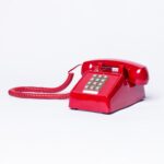 Antique wired telephone