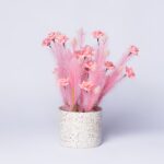 Artificial pampas pink flower