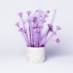 Artificial pampas purple flower