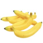 Artificial plastic lifelike banana fruit