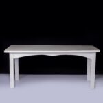 Ava white gloss dining table