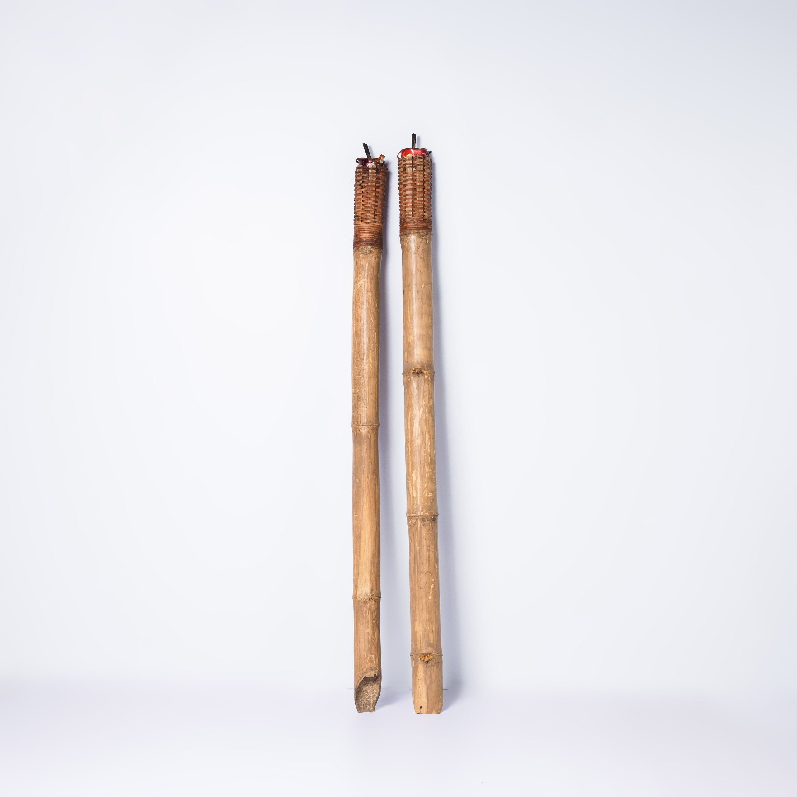 Bamboo medieval torch