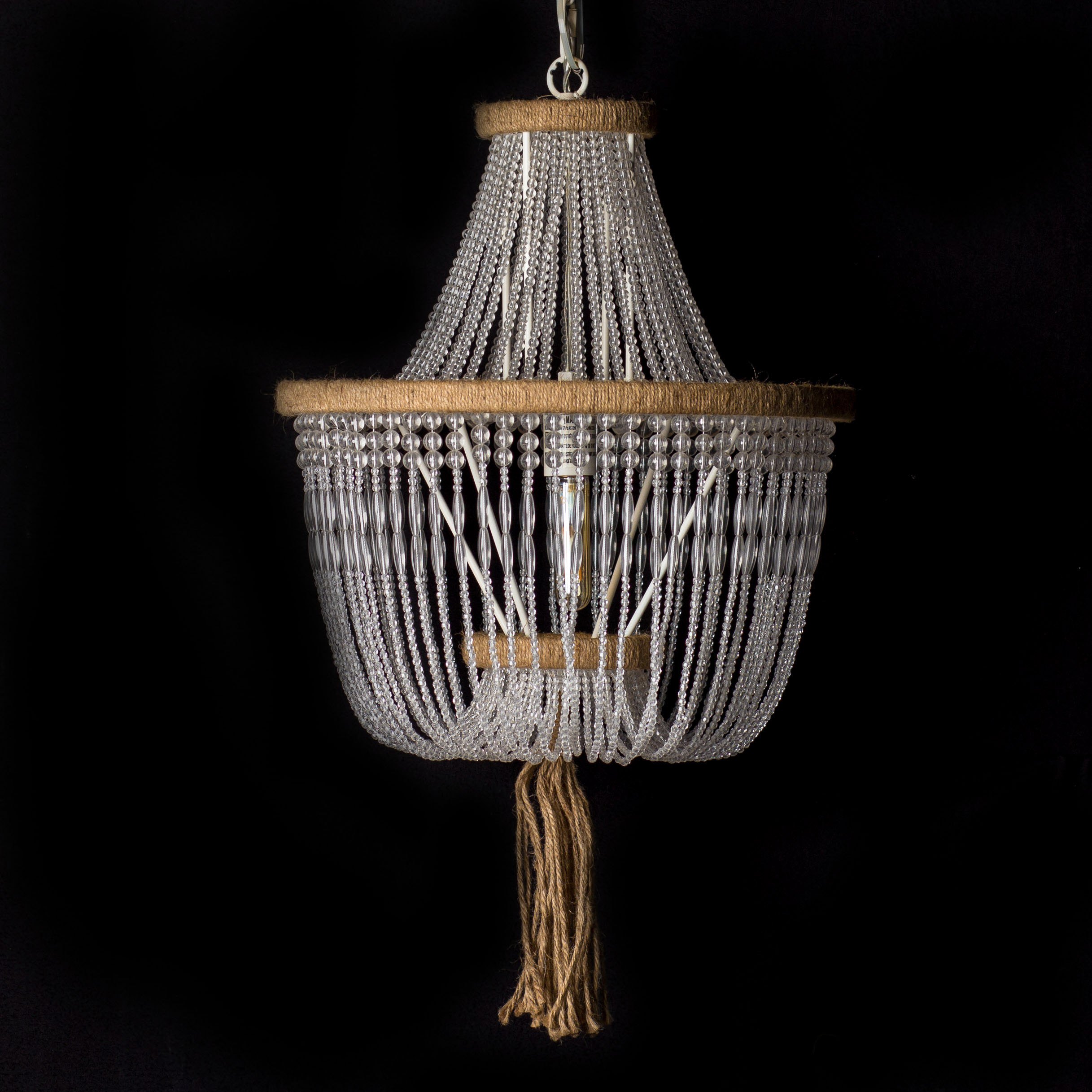 Beaded chandelier