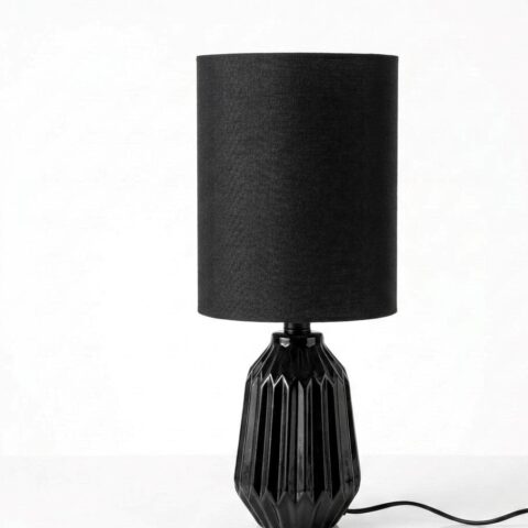 Black Cylindrical Shade lamp