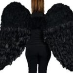 Black angel's wings