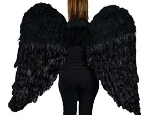 Black angel's wings