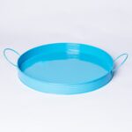 Blue antique serving tray
