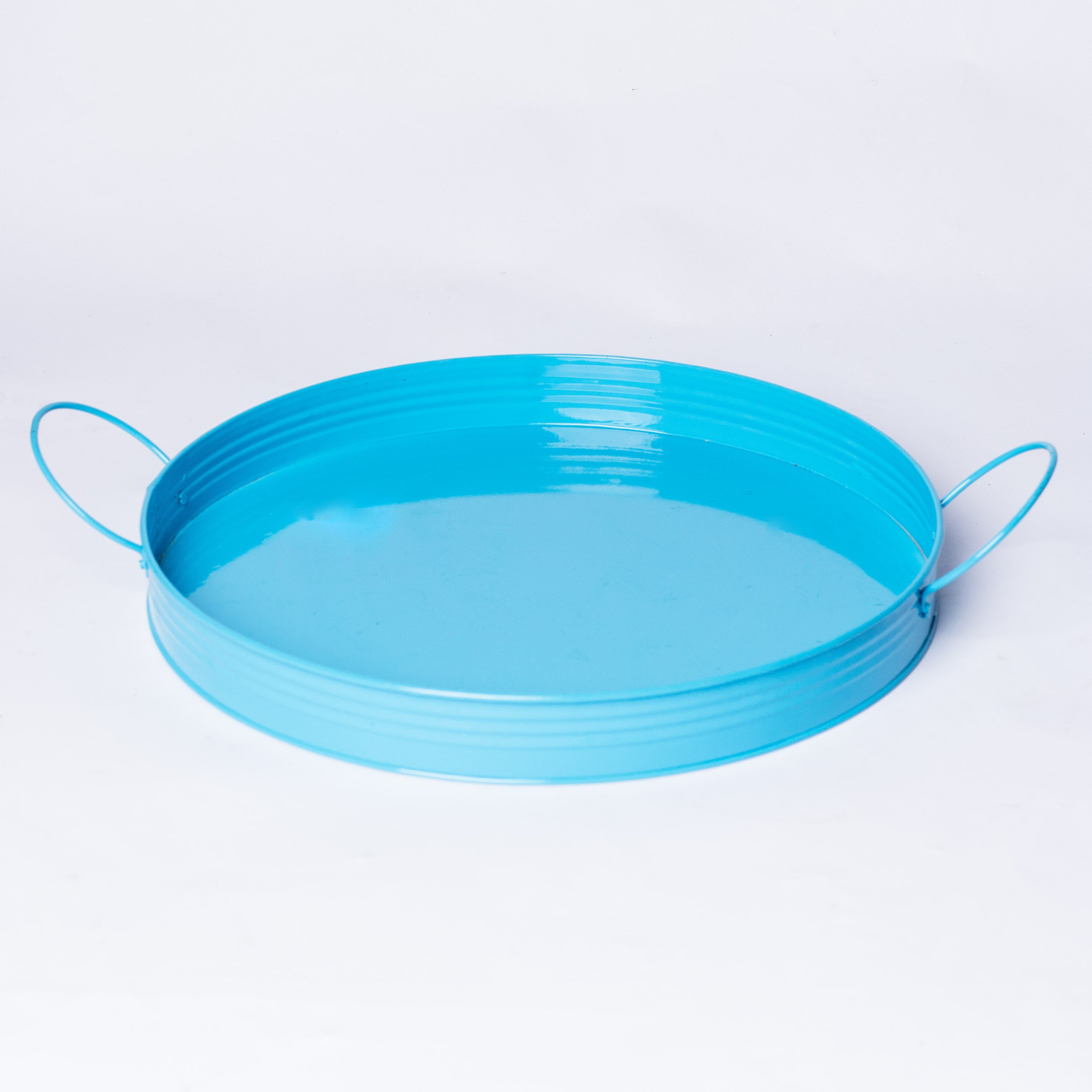 Blue antique serving tray