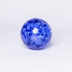 Blue crystal railing ball