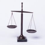 Bronze libra lawyers scale