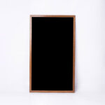 Brown wooden mirror