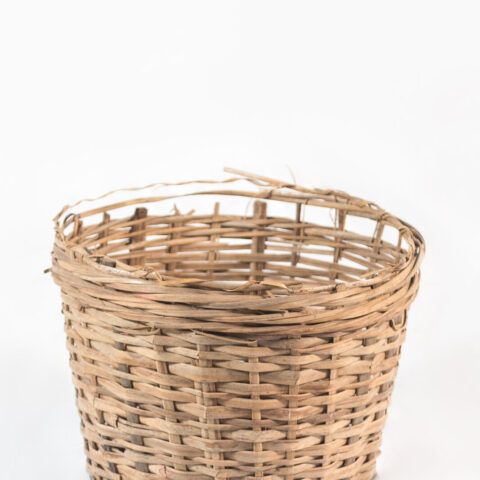 Cane woven basket