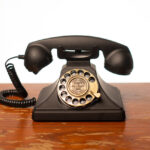 Antique rotary dial telephone