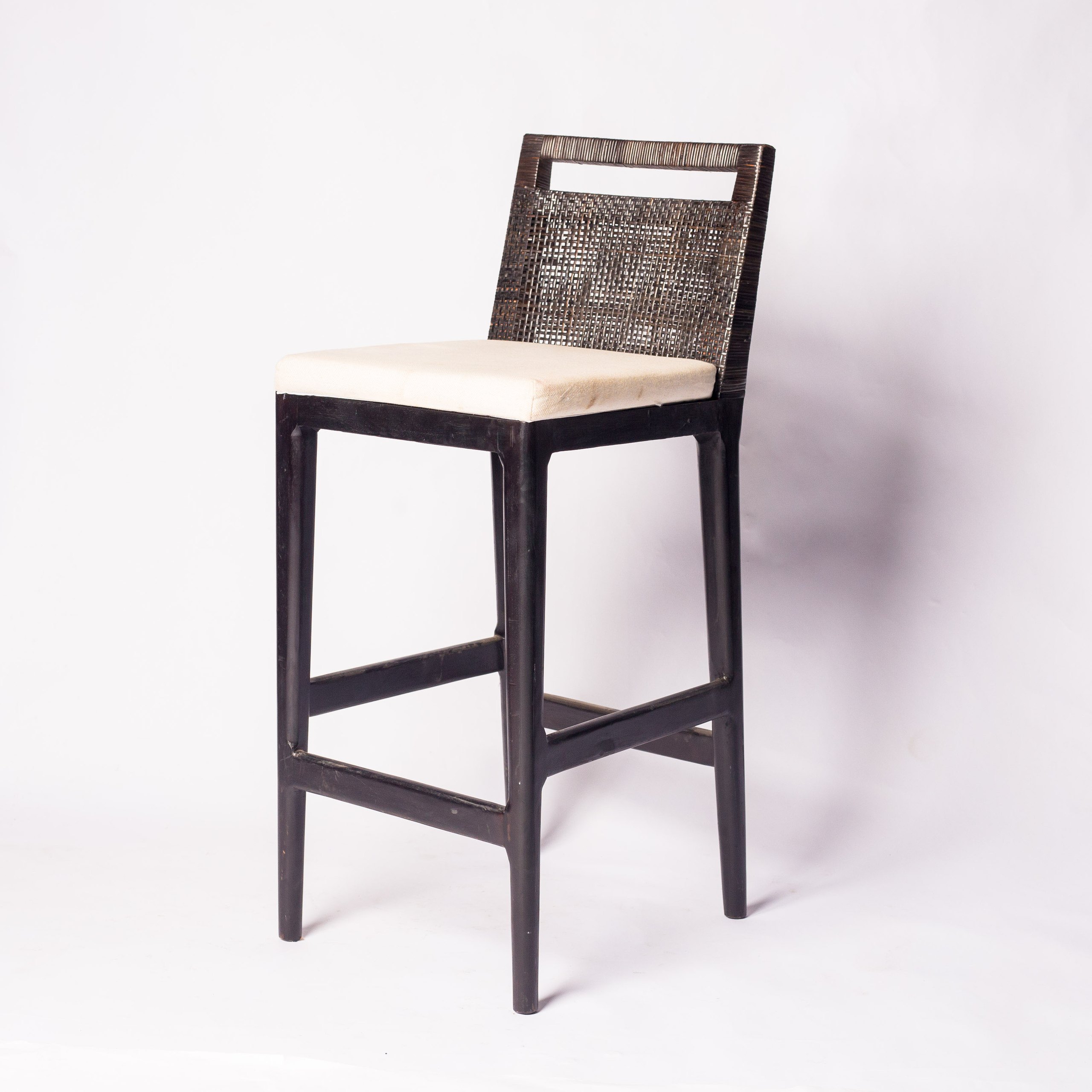 Darin black bar stool