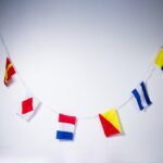Decorative code boat flag set