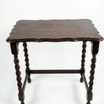English oak side table