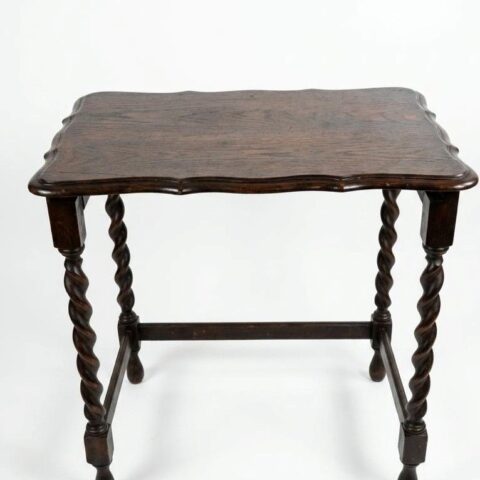 English oak side table