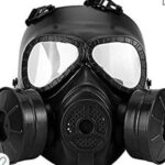 Full face gas mask respirator