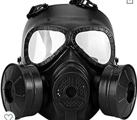 Full face gas mask respirator