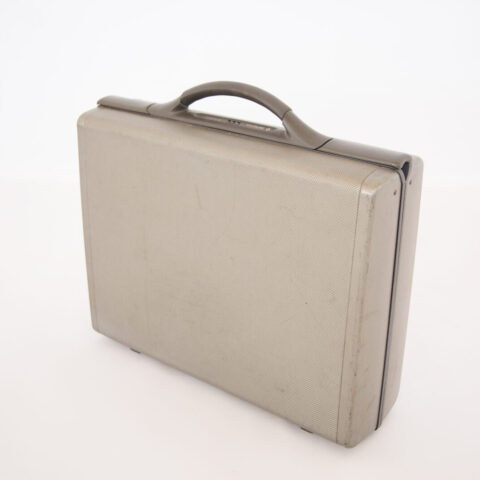 Vintage grey briefcase
