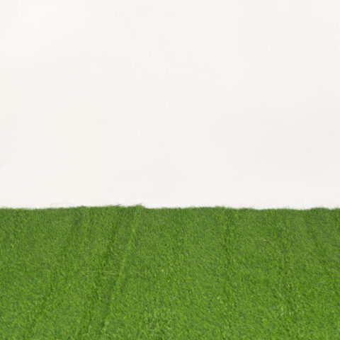 Green artificial grass carpet