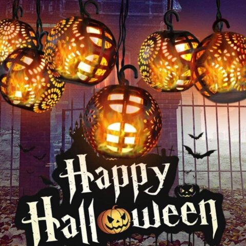 Halloween pumpkin's string lights