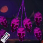 Halloween skeleton skull string lights