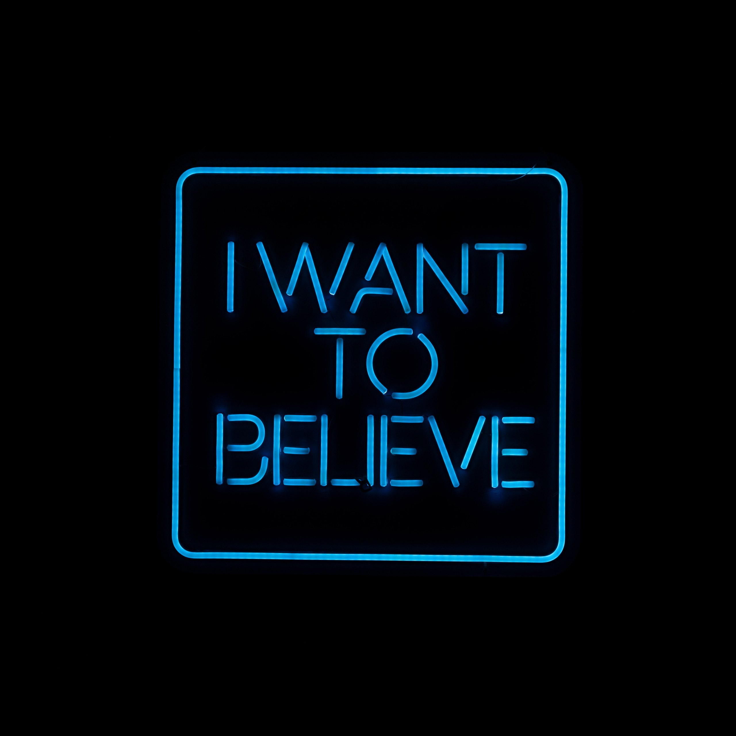Led sign I want to believe