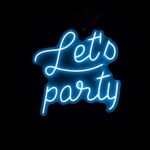 Led sign Let's Party