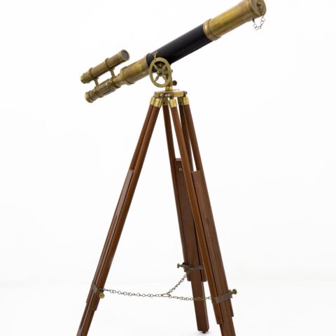 Maritime Brass Antique Tripod Telescope