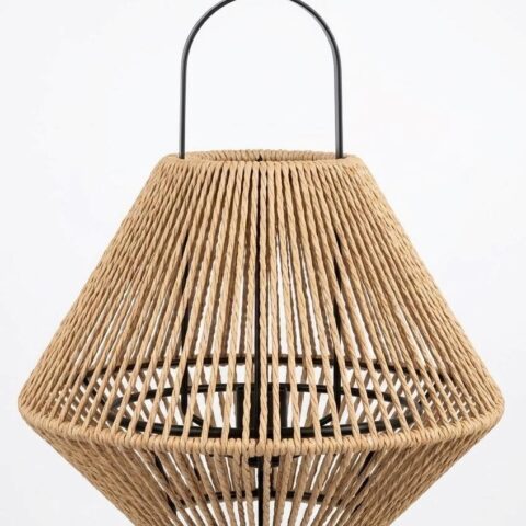 Natural rattan woven hanging lamp