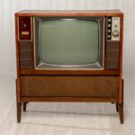 Old cabinet TV