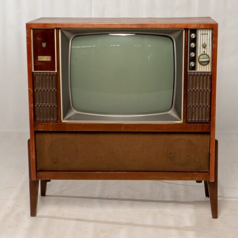 Old cabinet TV