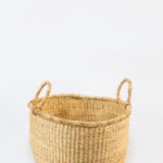 Palm straw basket