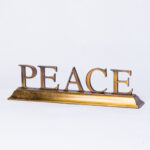 Peace table art decor