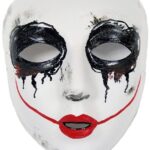 Plastic smiley masquerade mask