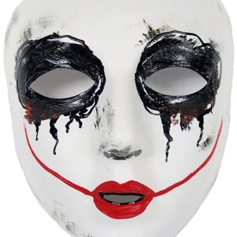 Plastic smiley masquerade mask